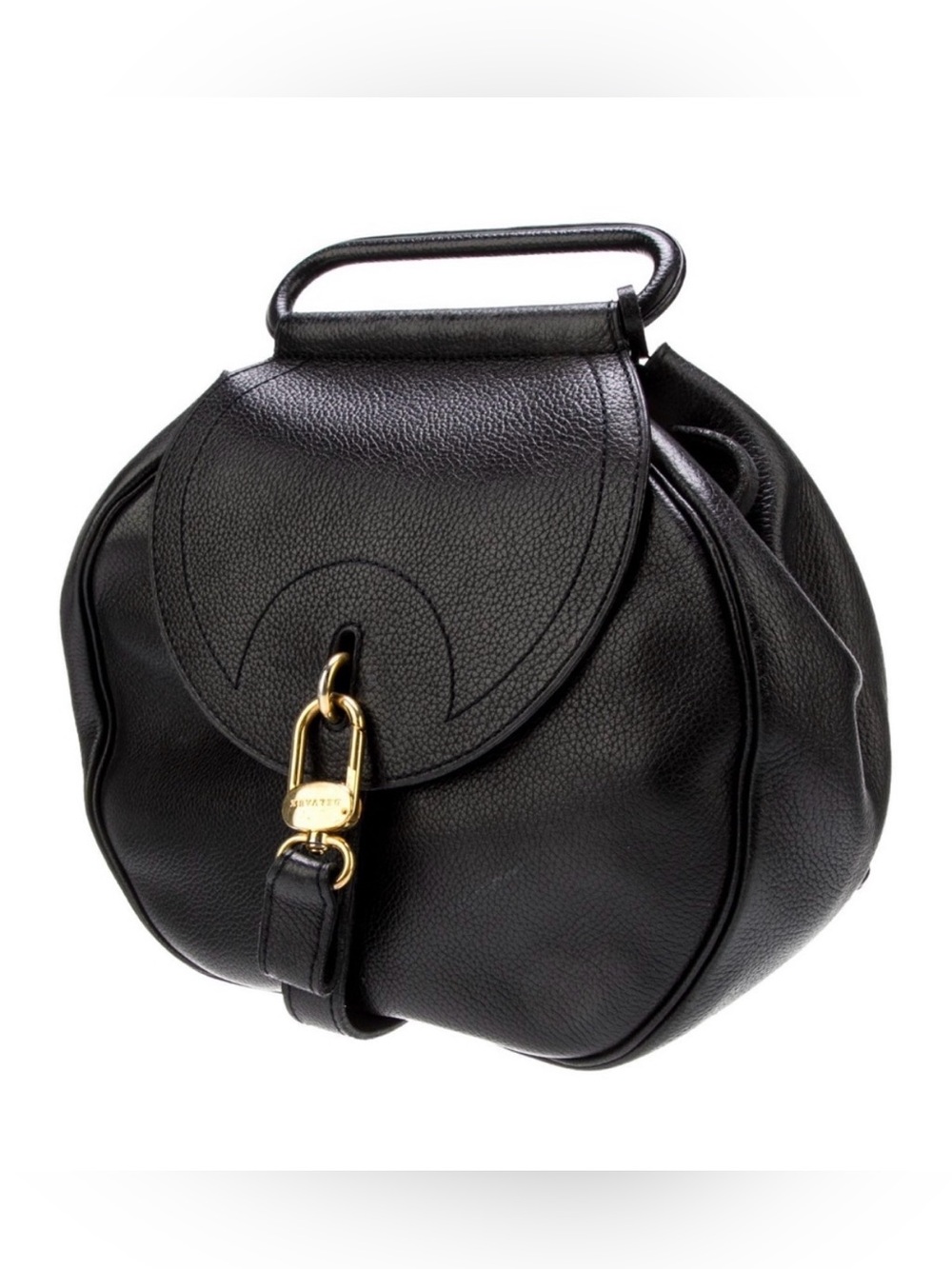 Delvaux Vintage 1991 Cerceau PM Handbag in Black